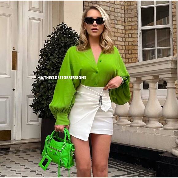 ZARA BLOGGER FAVE!!! High-Waisted Mini Skirt NWT LAST ONE!!! - Picture 2 of 16